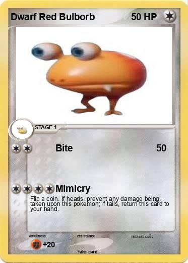 Pokemon Dwarf Red Bulborb
