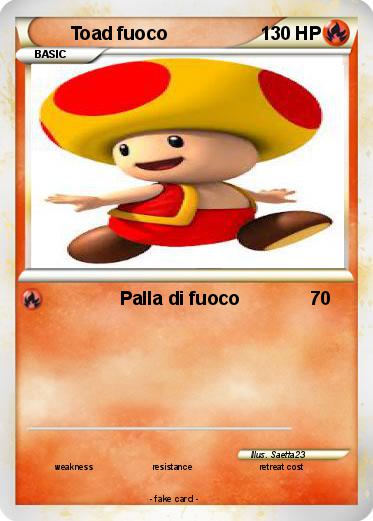 Pokemon Toad fuoco