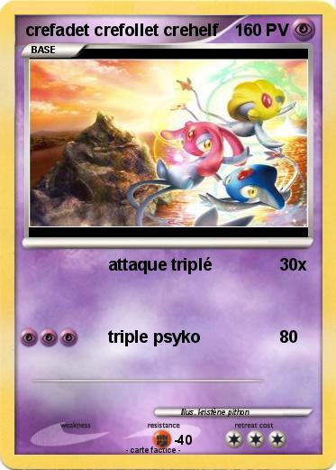 Pokemon crefadet crefollet crehelf