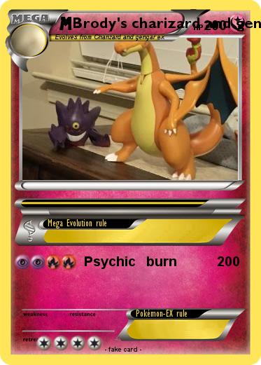 Pokemon Brody's charizard and gengar