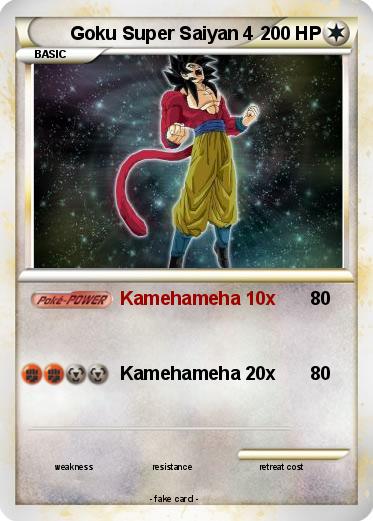 Pokemon Goku Super Saiyan 4