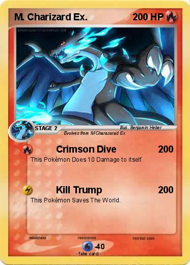 Pokemon M. Charizard Ex.