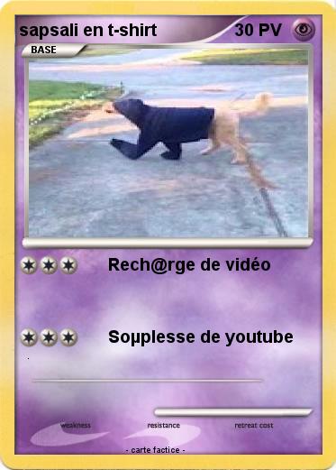 Pokemon sapsali en t-shirt