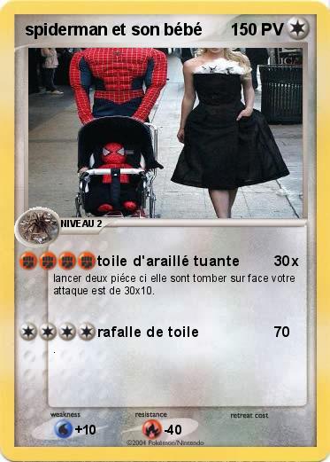 Pokemon spiderman et son bébé