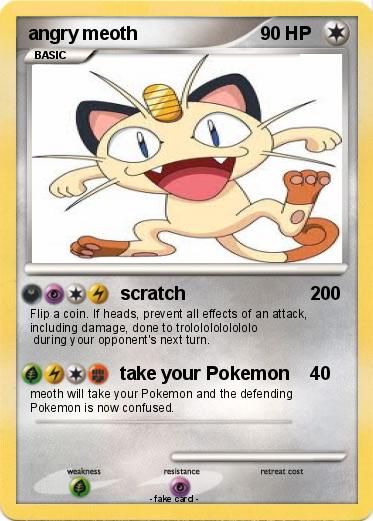 Pokemon angry meoth