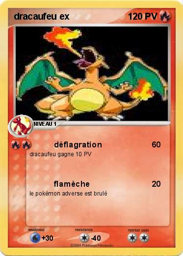 Pokemon dracaufeu ex