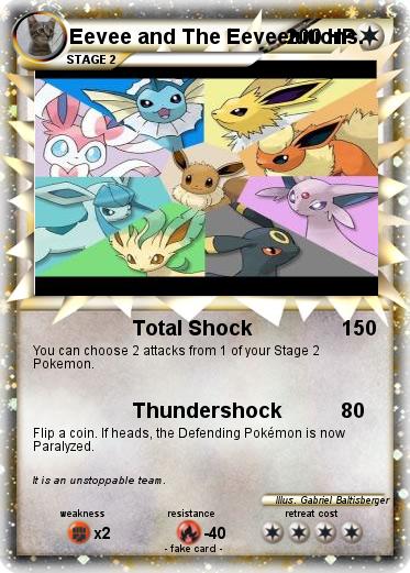 Pokemon Eevee and The Eeveelutions.