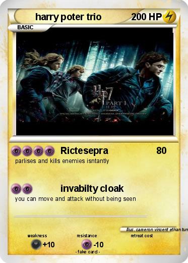 Pokemon harry poter trio