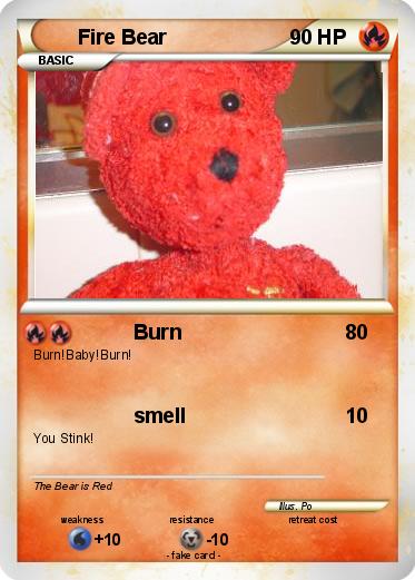 Pokemon Fire Bear