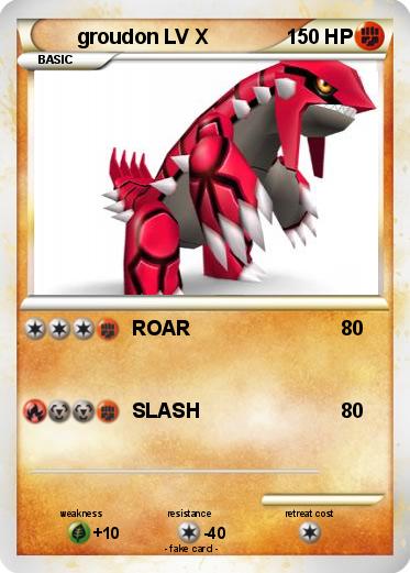 Pokemon groudon LV X