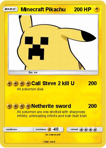 Pokemon Minecraft Pikachu