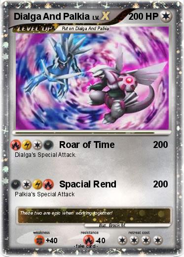 Pokemon Dialga And Palkia
