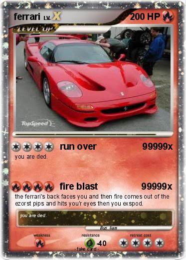 Pokemon ferrari