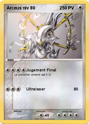 Pokemon Arceus niv 80                    2
