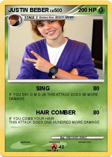 Pokemon JUSTIN BEBER
