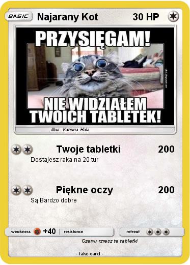 Pokemon Najarany Kot