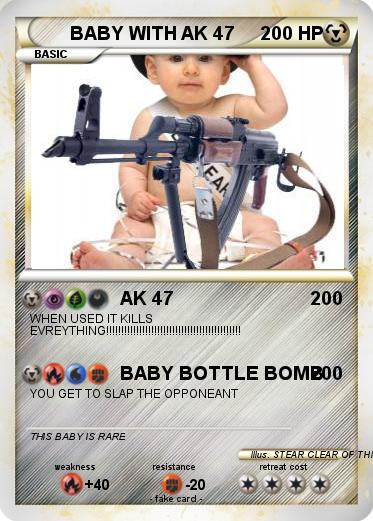 Pokemon BABY WITH AK 47