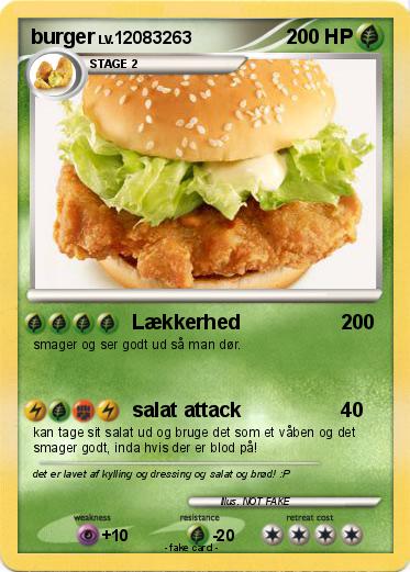 Pokemon burger