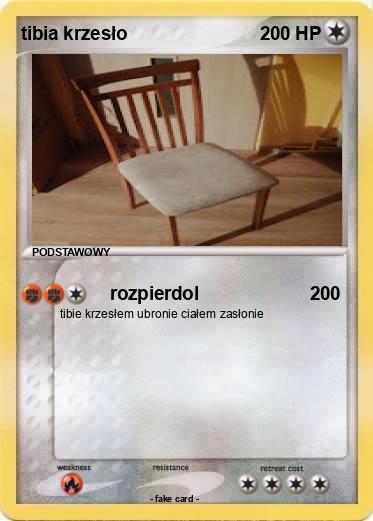 Pokemon tibia krzesło