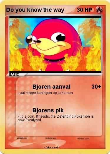 Pokemon Do you know the way