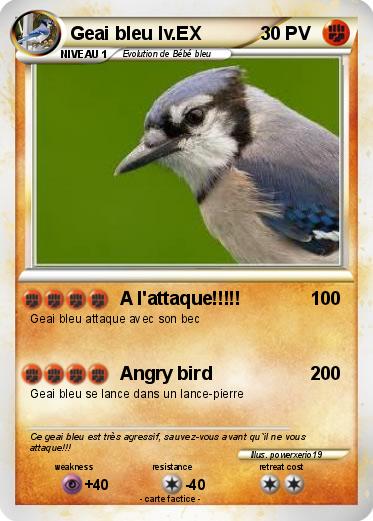 Pokemon Geai bleu lv.EX