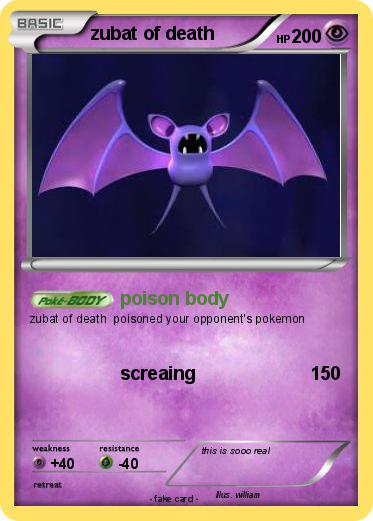 Pokemon zubat of death