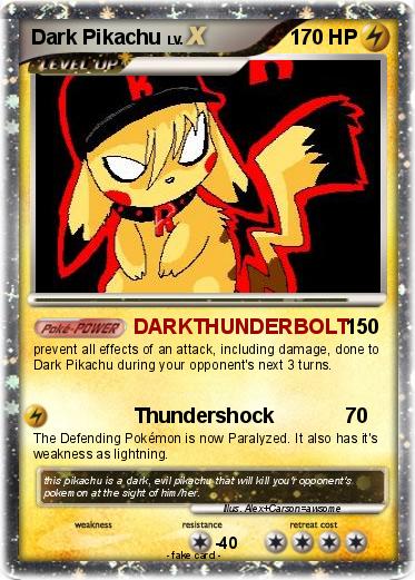 Pokemon Dark Pikachu