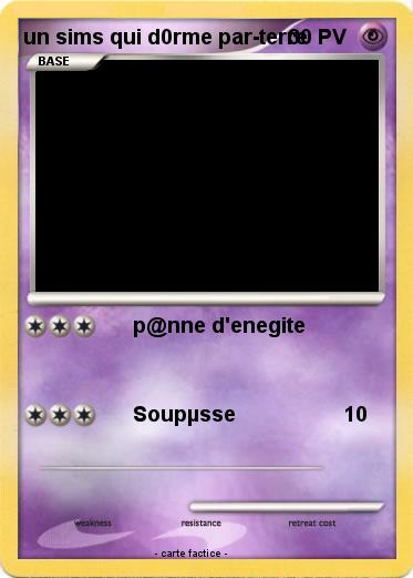 Pokemon un sims qui d0rme par-terre
