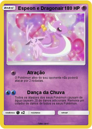 Pokemon Espeon e Dragonair