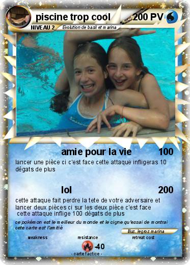Pokemon piscine trop cool