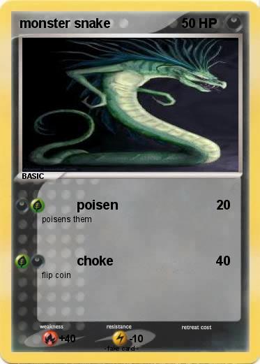 Pokemon monster snake