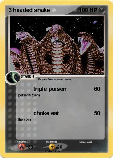 Pokemon 3 headed snake