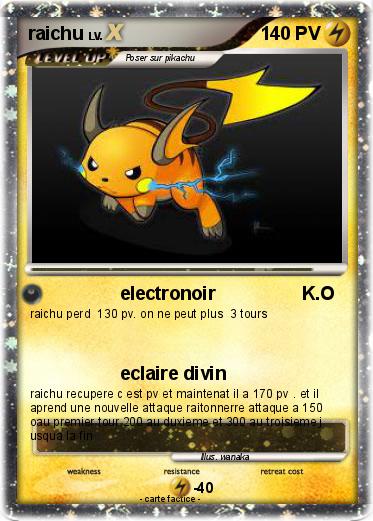 Pokemon raichu