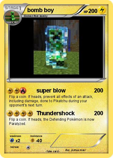 Pokemon bomb boy