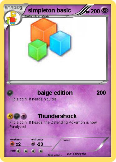 Pokemon simpleton basic