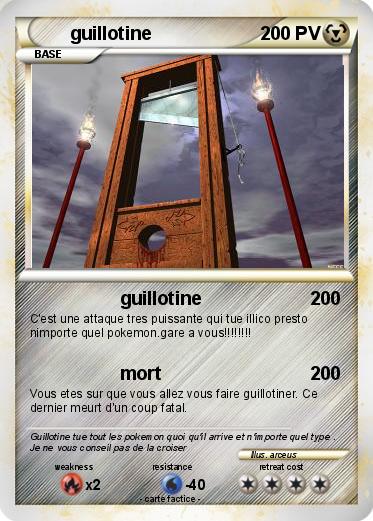 Pokemon guillotine