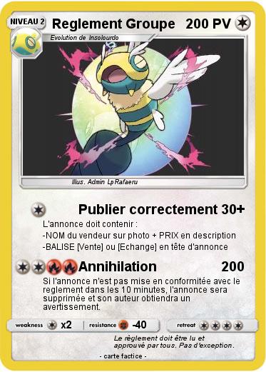 Pokemon Reglement Groupe