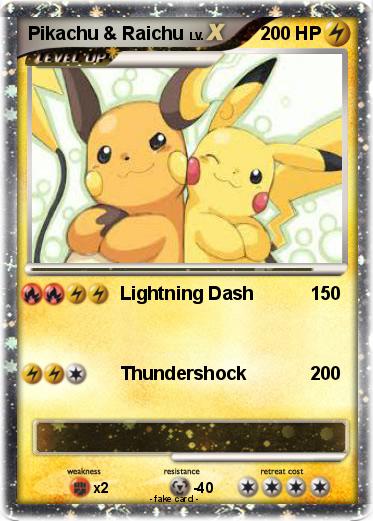 Pokemon Pikachu & Raichu