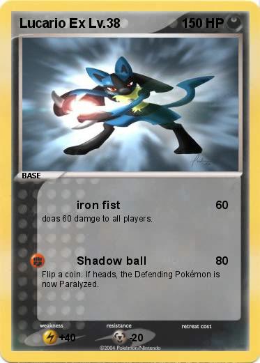 Pokemon Lucario Ex Lv.38