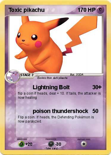 Pokemon Toxic pikachu