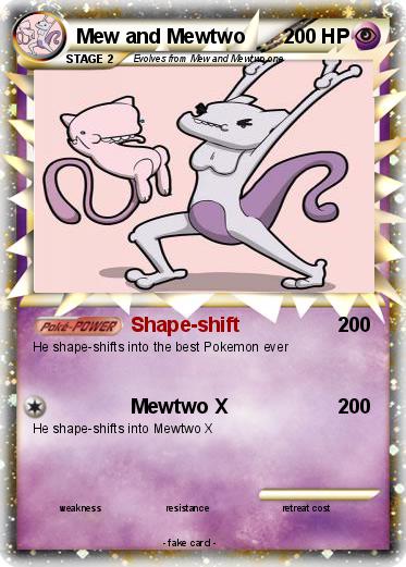 Pokemon Mew and Mewtwo