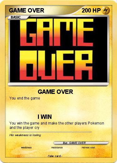 Pokemon GAME OVER