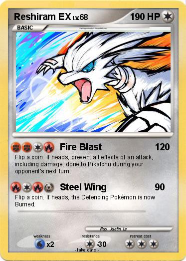 Pokemon Reshiram EX