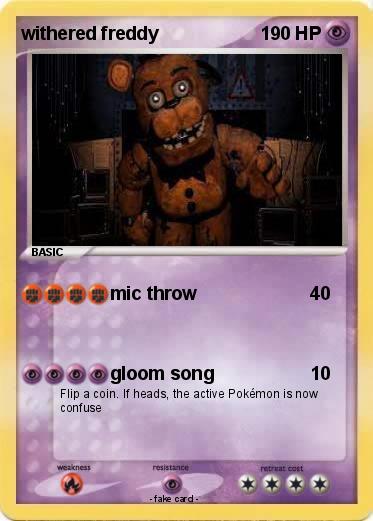 Pokemon withered freddy