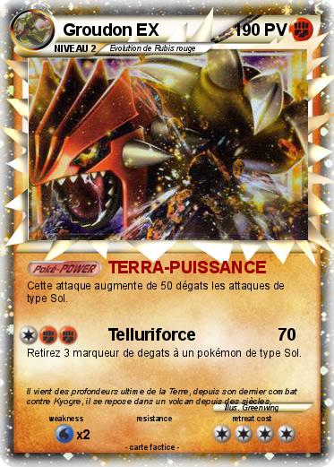 Pokemon Groudon EX