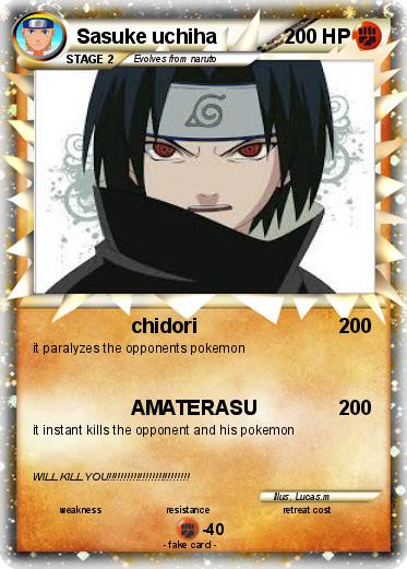 Pokemon Sasuke uchiha