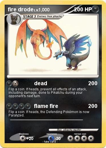 Pokemon fire drode
