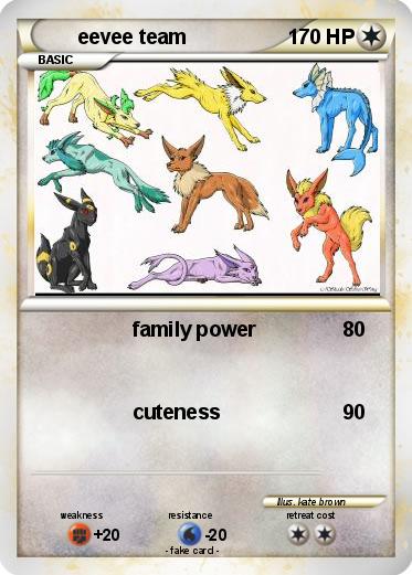 Pokemon eevee team