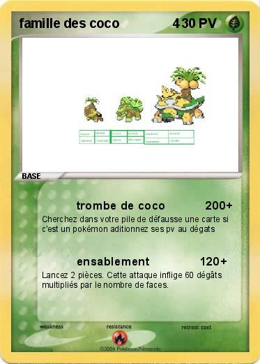 Pokemon famille des coco               4
