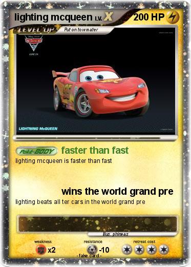 Pokemon lighting mcqueen
